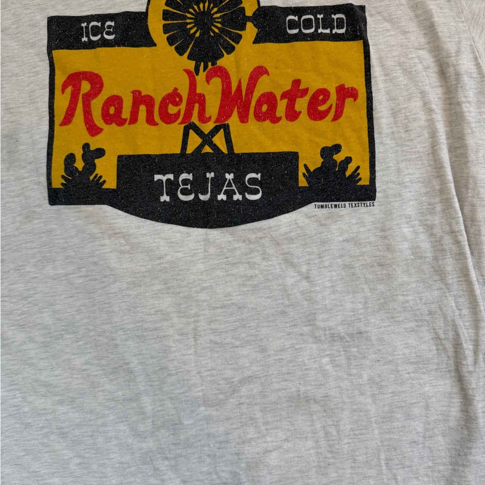 Beige Ranch Water Graphic Tee - Picture 4 of 6